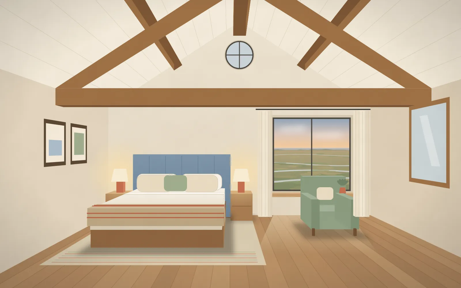 The main bedroom
